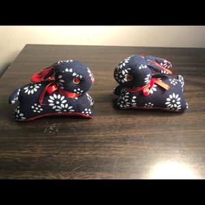 Plush fabric bunnies 🐰